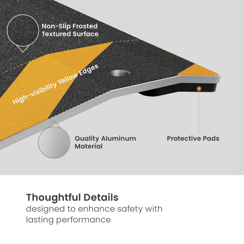Portable Aluminum Single-Step Wheelchair Ramp (Small) LHP03-1 Making Every Entrance Accessible from china(chinese)