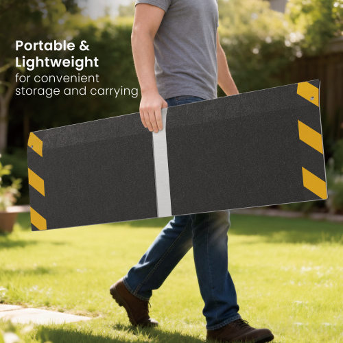 Portable Aluminum Single-Step Wheelchair Ramp (Small) LHP03-1 Making Every Entrance Accessible from china(chinese)