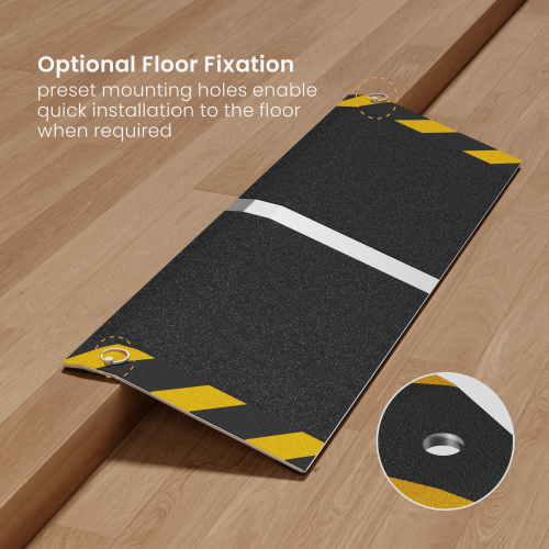 Portable Aluminum Single-Step Wheelchair Ramp (Small) LHP03-1 Making Every Entrance Accessible from china(chinese)