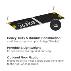 Portable Aluminum Single-Step Wheelchair Ramp (Medium)