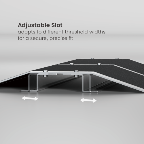  Versatile Aluminum Wheelchair Threshold Ramp (Small) LHP04-2 Making Every Entrance Accessible from china(chinese)