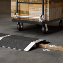  Versatile Aluminum Wheelchair Threshold Ramp (Small)