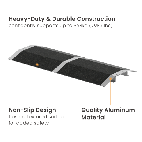 Versatile Aluminum Wheelchair Threshold Ramp (Large) LHP04-4  Making Every Entrance Accessible from china(chinese)