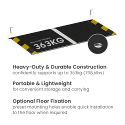 Portable Aluminum Single-Step Wheelchair Ramp (Large)