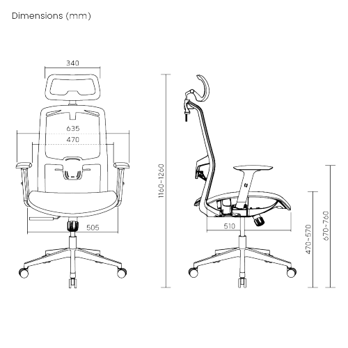 Ergonomic Mesh Office Chair with Headrest CH05-18 Sit Healthier, Work More Focused from china(chinese)