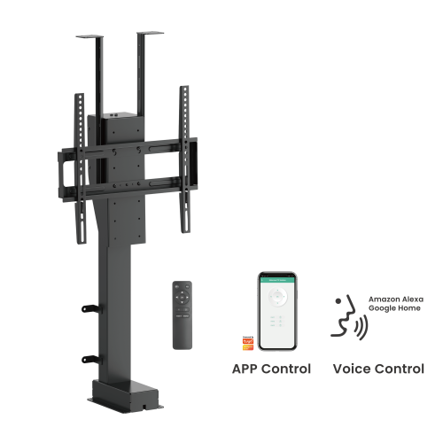 Smart Motorized TV Lift Stand with Motorized Swivel LP66E-44MX Conceal the TV for a Minimalist Look from china(chinese)