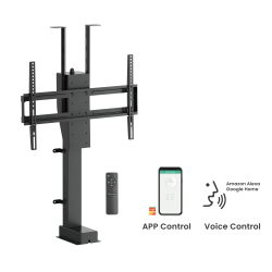Smart Motorized TV Lift Stand with Manual Swivel