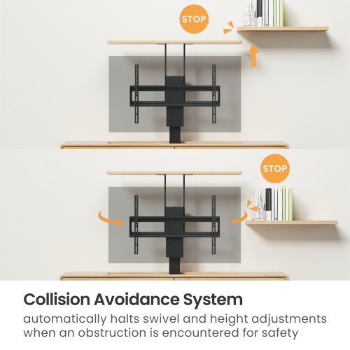  Smart Motorized TV Lift Stand with Motorized Swivel LP66E-46MLX  Conceal the TV for a Minimalist Look from china(chinese)