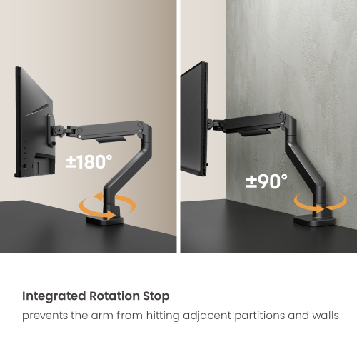Vigor Heavy-Duty Gas Spring Single Monitor Arm LDT123-C012 For most 17"-49" Monitors from china(chinese)