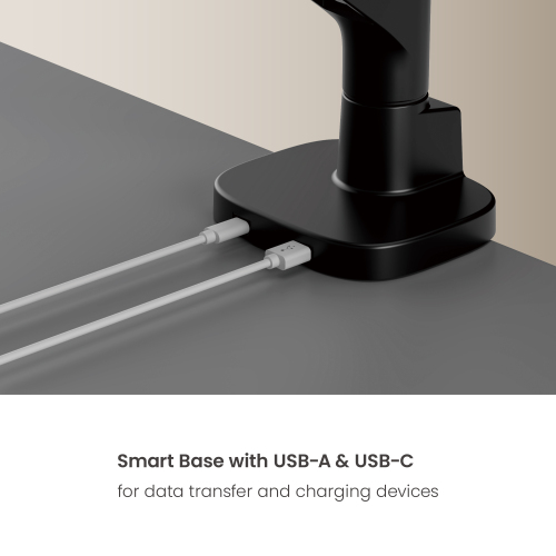 Vigor Heavy-Duty Gas Spring Dual Monitor Arm with USB Ports LDT123-C024UC For most 17"-40" Monitors from china(chinese)