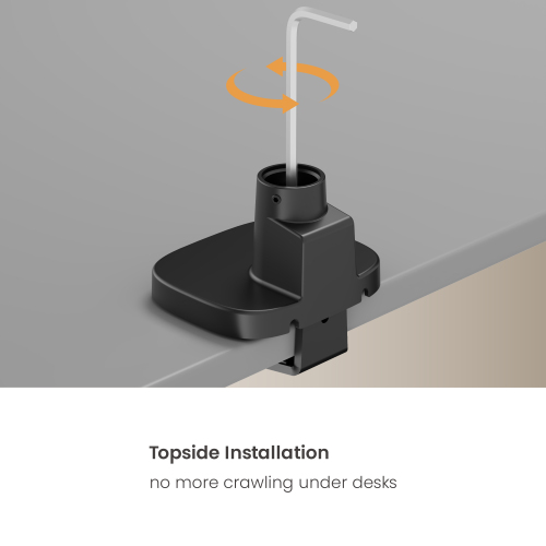 Pole-Mounted Heavy-Duty Gas Spring Single Monitor Arm with USB Ports LDT123-C012UCP For most 17"-49" Monitors from china(chinese)