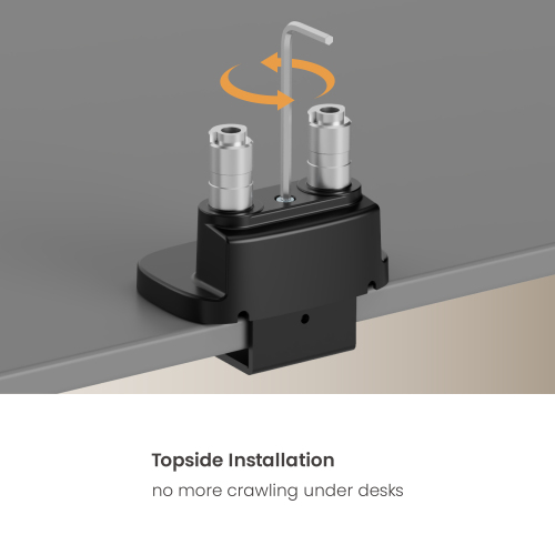 Vigor Heavy-Duty Gas Spring Dual Monitor Arm with USB Ports LDT123-C024UC For most 17"-40" Monitors from china(chinese)