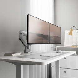 Vigor Heavy-Duty Gas Spring Dual Monitor Arm