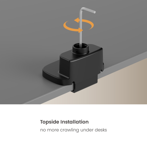 Pole-Mounted Heavy-Duty Gas Spring Dual Monitor Arm with USB Ports LDT123-C024UCP  For most 17"-49" Monitors from china(chinese)