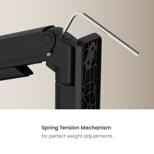 Wall-Mounted Heavy-Duty Gas Spring Single Monitor Arm LDA123-111 For most 17"-49" Monitors from china(chinese)