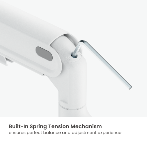  Economy Sleek Dual Screen Mechanical Spring Monitor Arm LDT122-C024E Sturdy metal build, fluid rounded design, cost-efficiency. from china(chinese)