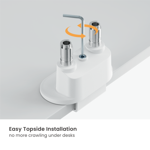  Economy Sleek Dual Screen Mechanical Spring Monitor Arm LDT122-C024E Sturdy metal build, fluid rounded design, cost-efficiency. from china(chinese)