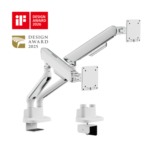 ELITE Dual-Screen Mechanical Spring Monitor Arm LDT118-C024 Leads the modernity by appearance and functionality. from china(chinese)