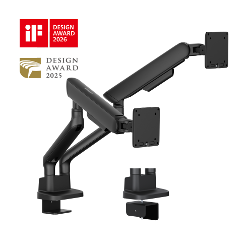 ELITE Dual-Screen Mechanical Spring Monitor Arm LDT118-C024 Leads the modernity by appearance and functionality. from china(chinese)
