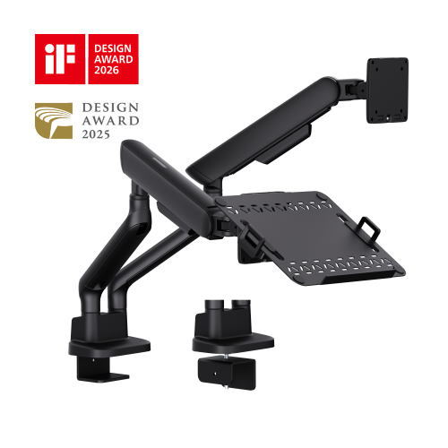 ELITE Mechanical Spring Monitor Arm with Laptop Holder LDT118-C024ML Leads the modernity by appearance and functionality. from china(chinese)