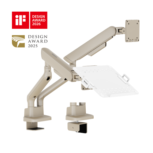 ELITE Mechanical Spring Monitor Arm with Laptop Holder LDT118-C024ML Leads the modernity by appearance and functionality. from china(chinese)