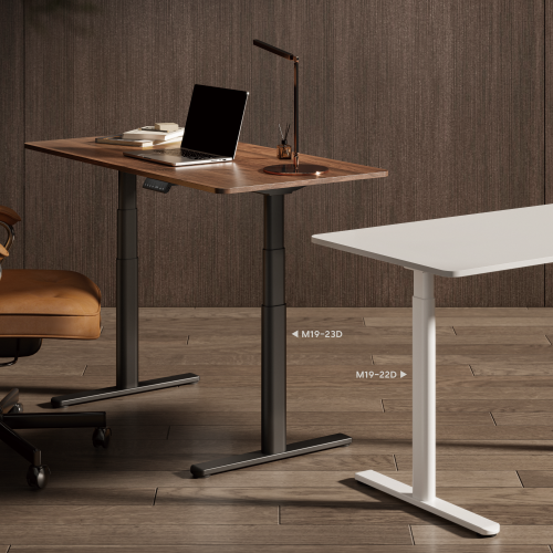 Three-Stage Oval Columns Dual-Motor Sit-Stand Desk M19-23D Elegance meets Practicality. from china(chinese)