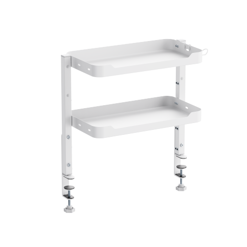 Clamp-On Organizer Shelf DET06-01 Maximize Your Space: On-Desk & Under-Desk Installation from china(chinese)