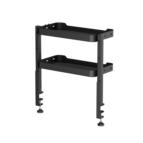 Clamp-On Organizer Shelf DET06-01 Maximize Your Space: On-Desk & Under-Desk Installation from china(chinese)