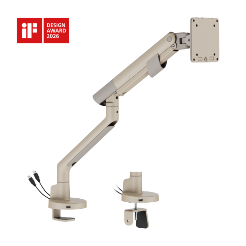 Nova Slim Mechanical Spring Monitor Arm with USB-A & USB-C Ports LDT105-C012UC Slim, Sleek, Smooth from china(chinese)