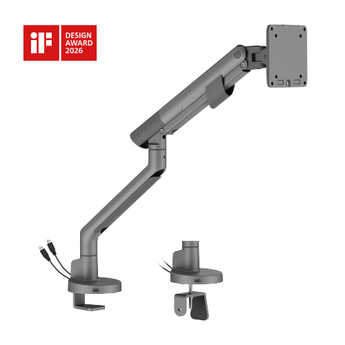 Nova Slim Mechanical Spring Monitor Arm with USB-A & USB-C Ports LDT105-C012UC Slim, Sleek, Smooth from china(chinese)