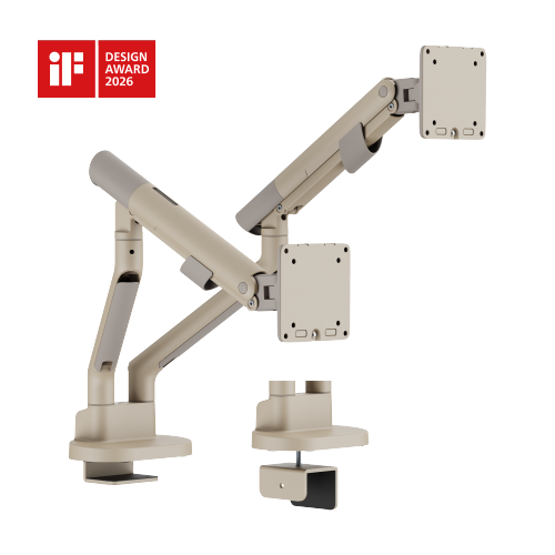  Nova Slim Mechanical Spring Dual Monitor Arm LDT105-C024  Slim, Sleek, Smooth from china(chinese)