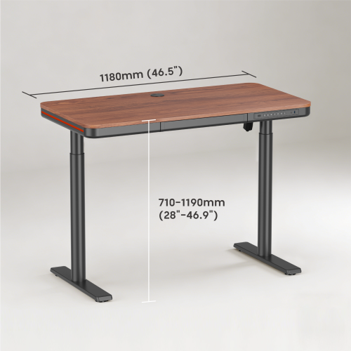 Trendsetting Single-Motor Sit-Stand Desk with RGB Lighting S18-22D-BL Brings next-gen style and performance to modern workspaces. from china(chinese)