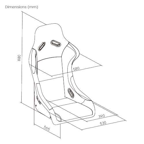 Standard-Sized Cotton Fabric Seat for Sim Racing Cockpit Bases LRS07-BS-KP03  from china(chinese)