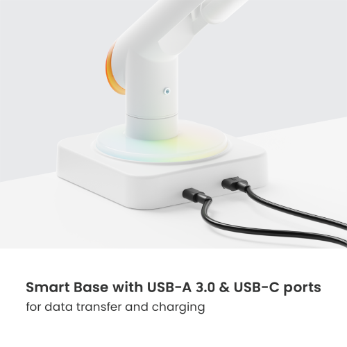VALUEFORCE Dual-Screen Mechanical Spring Monitor Arm with USB 3.0 Ports & RGB Lighting LDT111-C024UCL Reliable monitor support at a smarter price. from china(chinese)