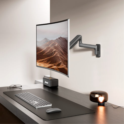 Economical Heavy-Duty Wall-Mounted Gas Spring Monitor Arm LDA74-112 For Most 17"-49" Monitors from china(chinese)