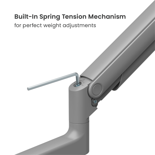Economical Heavy-Duty Wall-Mounted Gas Spring Dual Monitor Arm LDA74-114 For Most 17"-45" Monitors from china(chinese)