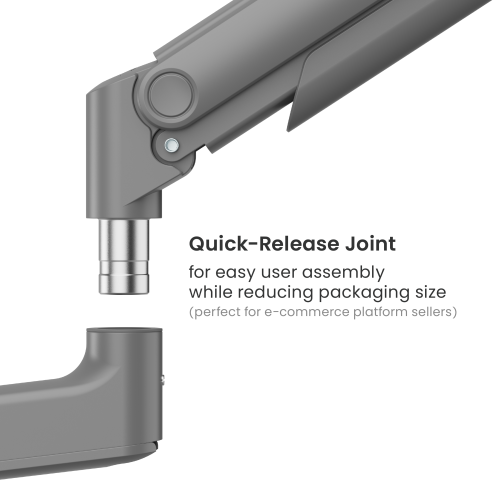 Economical Heavy-Duty Wall-Mounted Gas Spring Dual Monitor Arm LDA74-114 For Most 17"-45" Monitors from china(chinese)