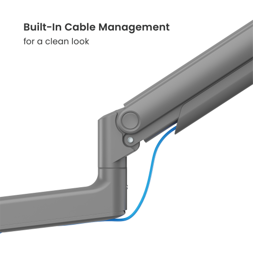 Economical Heavy-Duty Wall-Mounted Gas Spring Dual Monitor Arm LDA74-114 For Most 17"-45" Monitors from china(chinese)