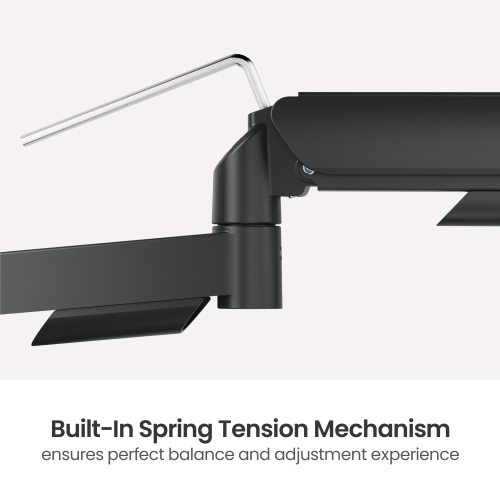 Super Economical Pole-Mounted Single-Screen Gas Spring Monitor Arm LDT97-C012P  from china(chinese)