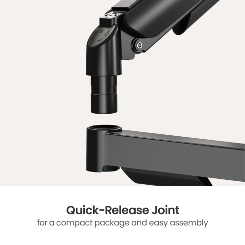 Super Economical Pole-Mounted Single-Screen Gas Spring Monitor Arm LDT97-C012P  from china(chinese)