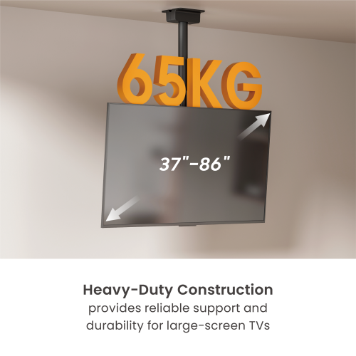 Motorized Swivel TV Ceiling Mount with Stepless Height Adjustment PLB-M0946LS For most 37”~86” TVs from china(chinese)
