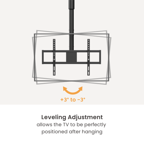 Motorized Swivel TV Ceiling Mount with Mechanical Height Adjustment PLB-M0946S For most 37”~86” TVs from china(chinese)