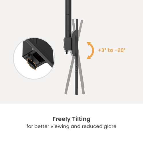 Motorized Swivel TV Ceiling Mount with Stepless Height Adjustment PLB-M0968LS For most 50”~100” TVs from china(chinese)