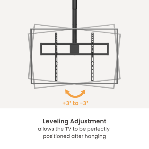 Motorized Swivel TV Ceiling Mount with Mechanical Height Adjustment PLB-M0968S For most 50”~100” TVs from china(chinese)