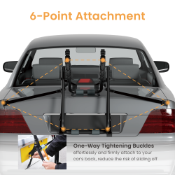 Economy Foldable Car Hitch Bike Rack for 3 Bikes