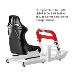 Compact-Sized Cotton Fabric Seat for Sim Racing Cockpit Bases