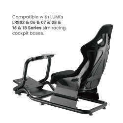 Standard-Sized Cotton Fabric Seat for Sim Racing Cockpit Bases