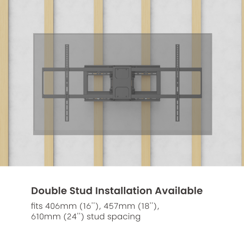Ultra-Reach Heavy-Duty Full-Motion TV Wall Mount LPA91-6126D Fits 406mm (16''), 457mm (18''), 610mm (24'') stud spacing. from china(chinese)