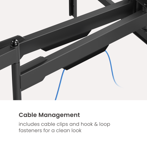 Ultra-Reach Heavy-Duty Full-Motion TV Wall Mount with Super Large Extension LPA91-6126XLD Fits 406mm (16''), 457mm (18''), 610mm (24'') stud spacing. from china(chinese)
