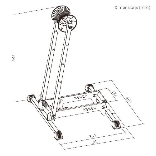 Freestanding Foldable Bike Rack LBS04-01 · Easy to Use · Stable Structure · Universal Fit from china(chinese)